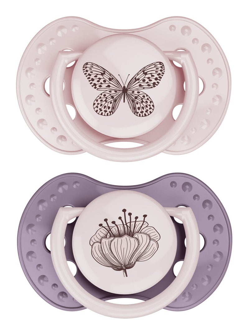 Lot de 2 sucettes dynamique lovi botanic taille 2 de 3 à 6 mois Rose - Kiabi