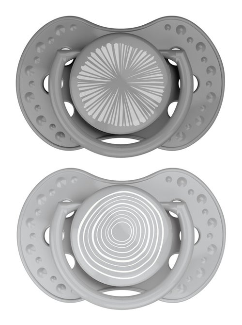 Lot de 2 sucettes dynamique lovi nuit & harmony taille 3 de 6 à 18 mois - Kiabi Lot de 2 sucettes dynamique lovi nuit & harmony taille 3 de 6 à 18 mois - Kiabi