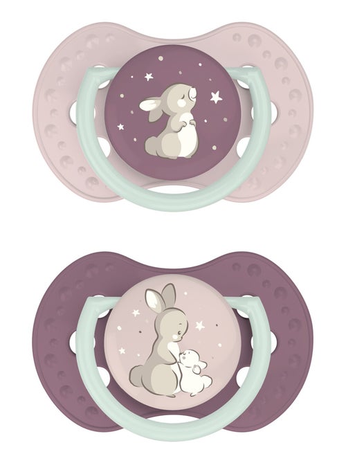 Lot de 2 sucettes dynamique lovi nuit & jour taille 4 - plus 18 mois - Kiabi