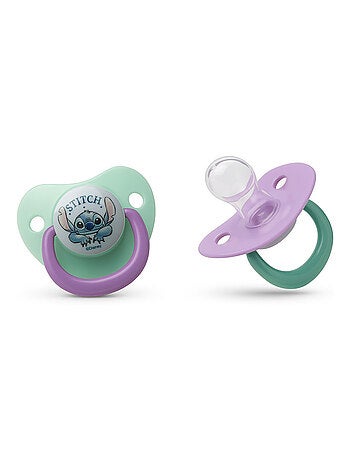 Lot de 2 sucettes Lilo et Stitch 6M+