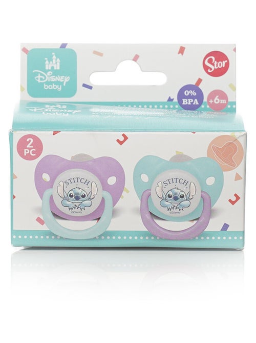 Lot de 2 sucettes Lilo et Stitch 6M+ - Kiabi Lot de 2 sucettes Lilo et Stitch 6M+ - Kiabi