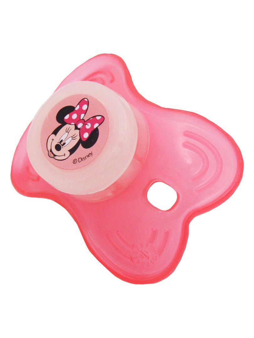 Lot de 2 sucettes nuit Disney Minnie Pink Girl 12 mois Rose - Kiabi