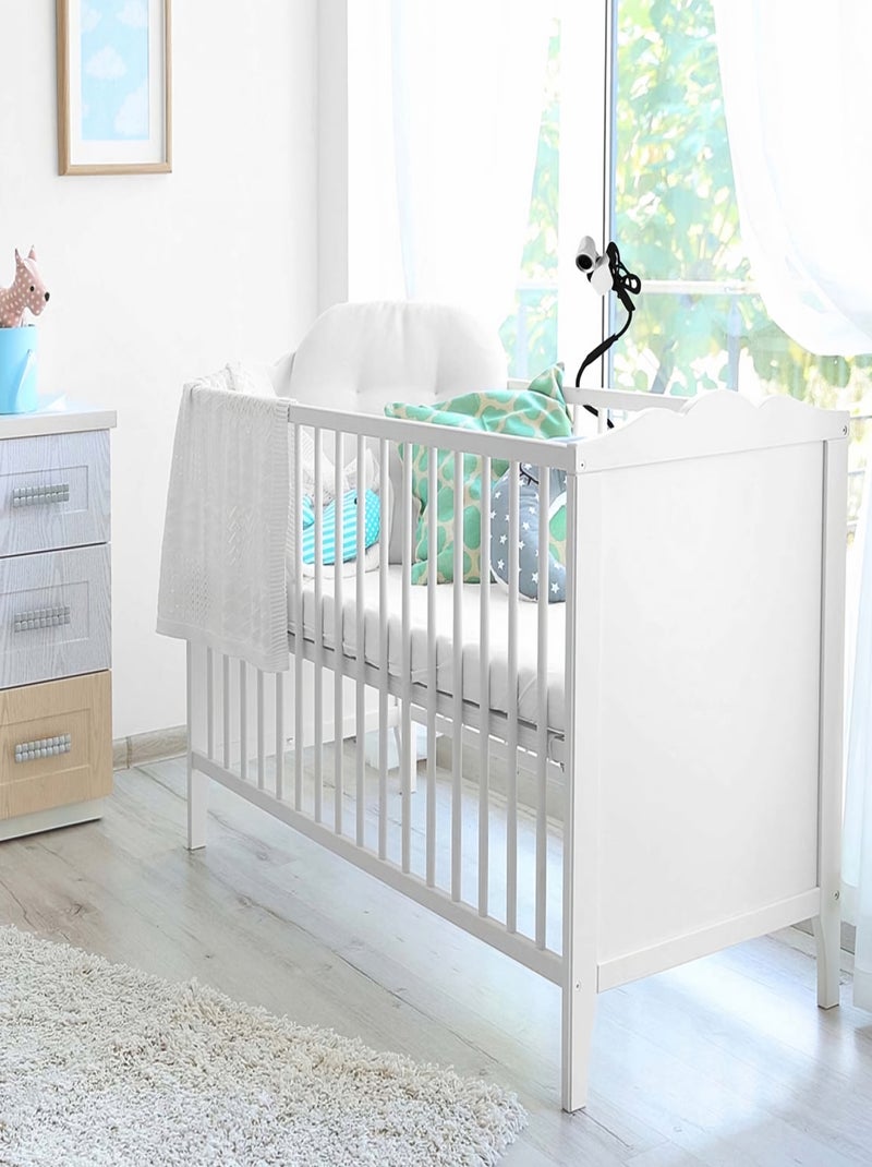 Lot de 2 supports universels pour camera bébé, babyphone, moniteur, Flex - Monsieur Bébé Noir - Kiabi
