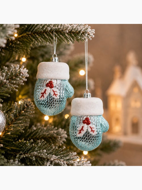 Lot de 2 suspensions gants de noël - Kiabi