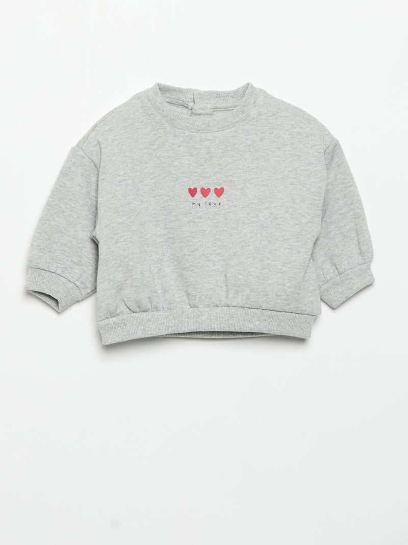 Lot de 2 sweat-shirts imprimés Blanc - Kiabi