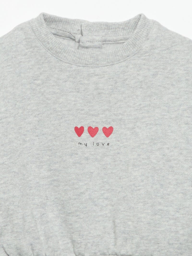 Lot de 2 sweat-shirts imprimés Blanc - Kiabi