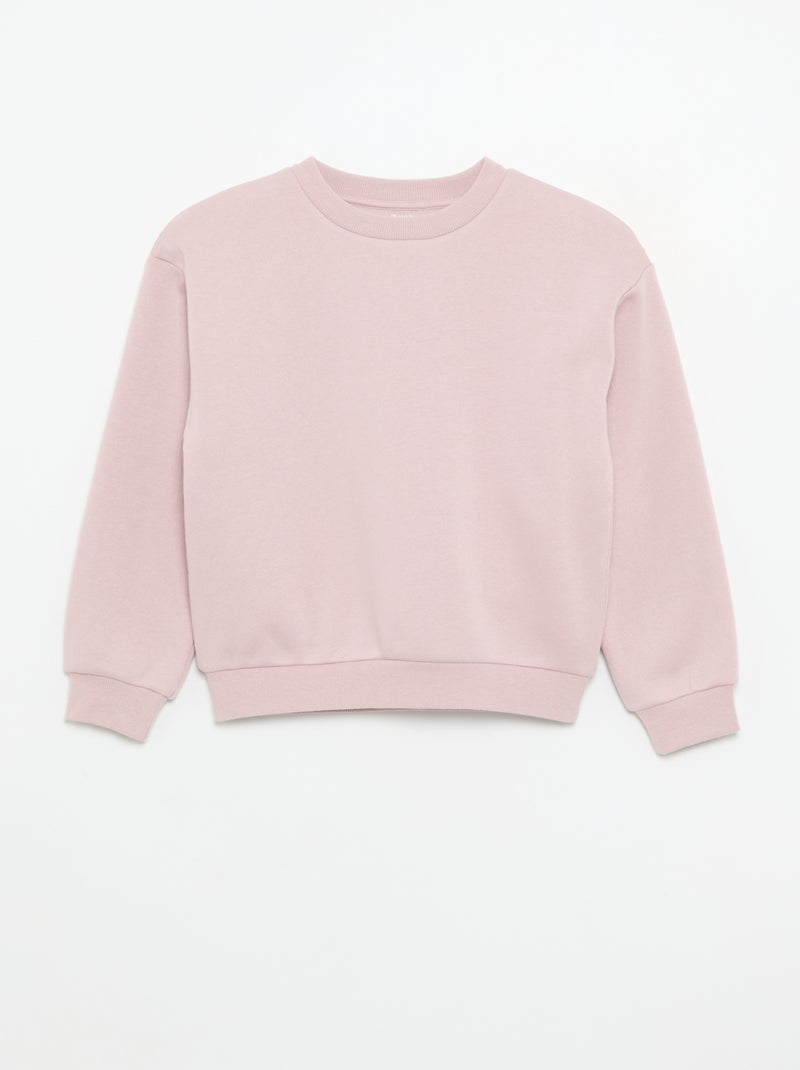Lot de 2 sweats : 1 uni et 1 imprimé all over Blanc - Kiabi