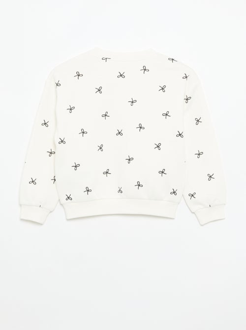 Lot de 2 sweats : 1 uni et 1 imprimé all over - Kiabi Lot de 2 sweats : 1 uni et 1 imprimé all over - Kiabi