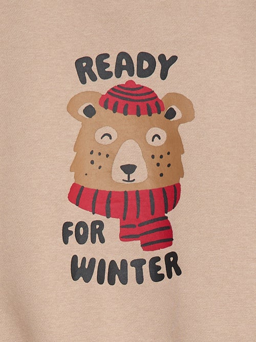 Lot de 2 sweats à col rond en molleton gratté - Kiabi