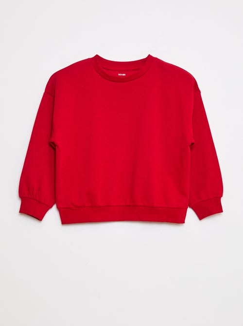 Lot de 2 sweats à col rond en molleton gratté - Kiabi