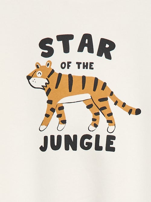 Lot de 2 sweats à col rond en molleton gratté - Kiabi