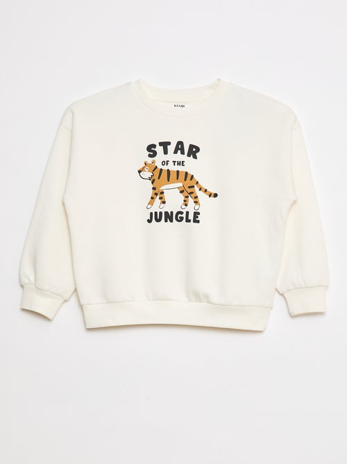 Lot de 2 sweats à col rond en molleton gratté - Kiabi