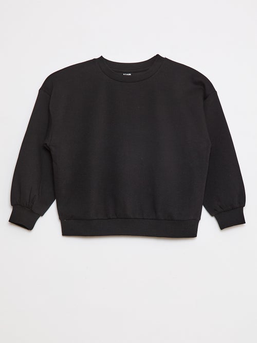 Lot de 2 sweats à col rond en molleton gratté - Kiabi