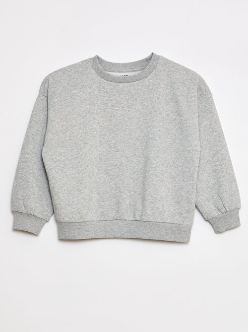 Lot de 2 sweats à col rond en molleton gratté - Kiabi