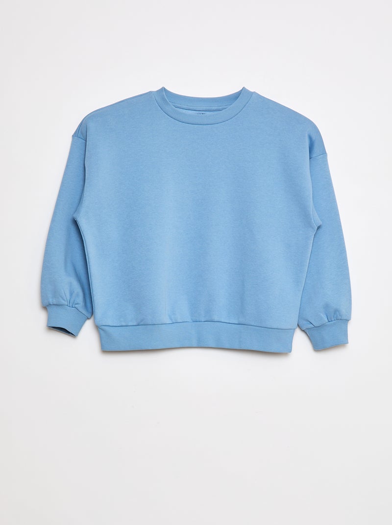 Lot de 2 sweats à col rond en molleton gratté Gris - Kiabi