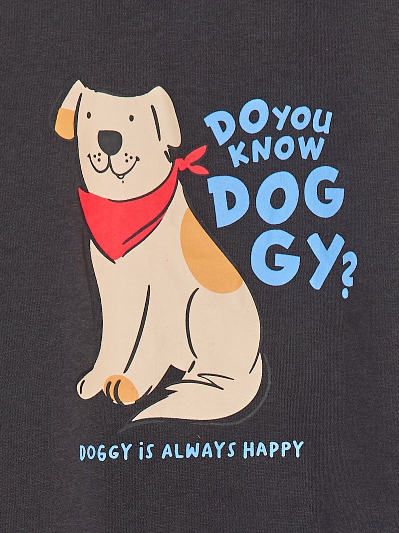 Lot de 2 sweats à col rond en molleton gratté Gris - Kiabi