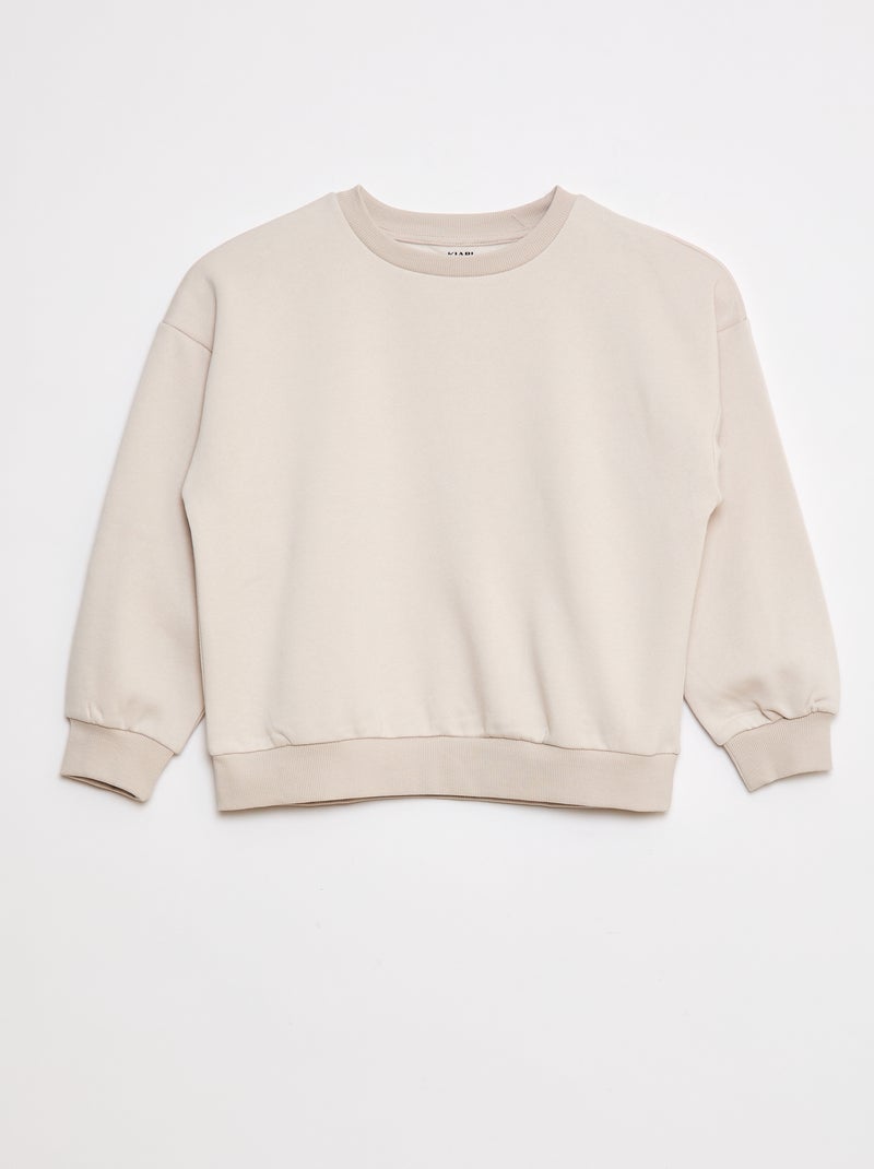 Lot de 2 sweats à col rond en molleton gratté Gris - Kiabi