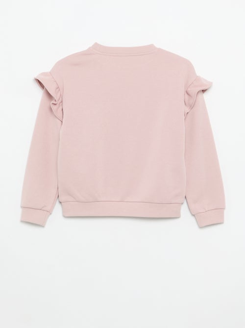 Lot de 2 sweats avec volants aux épaules - Kiabi