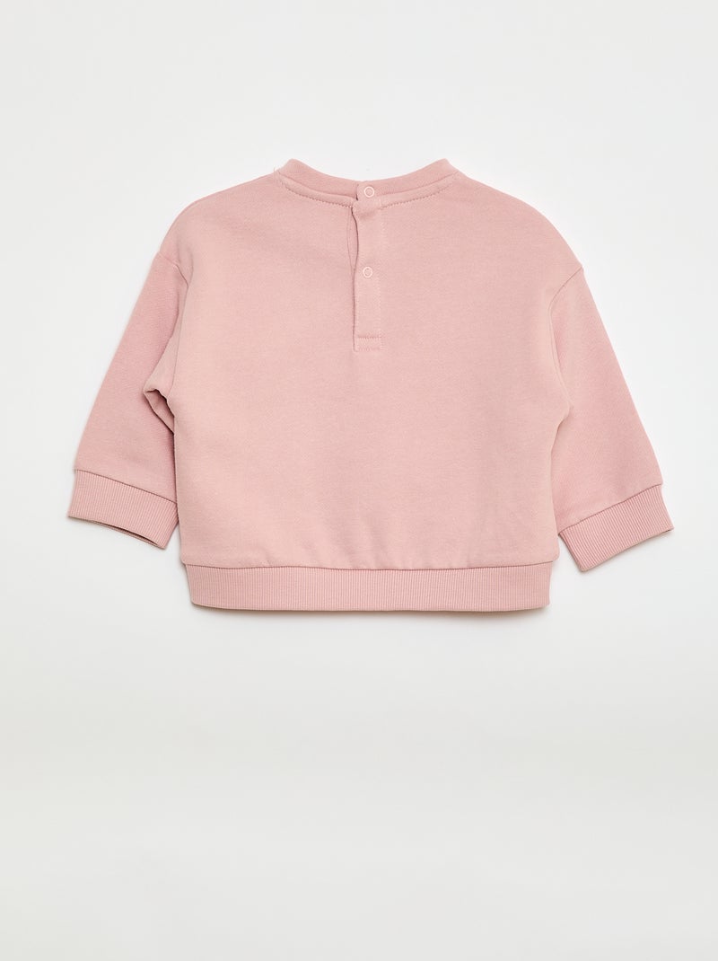 Lot de 2 sweats en french terry Rose - Kiabi