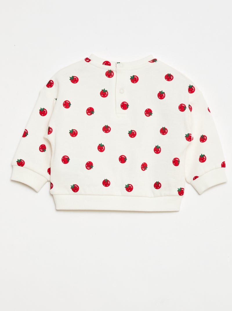 Lot de 2 sweats en molleton léger Blanc - Kiabi