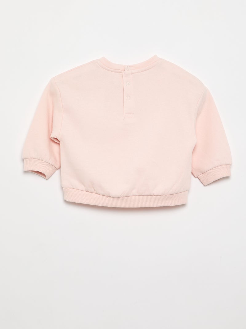 Lot de 2 sweats en molleton Rose - Kiabi