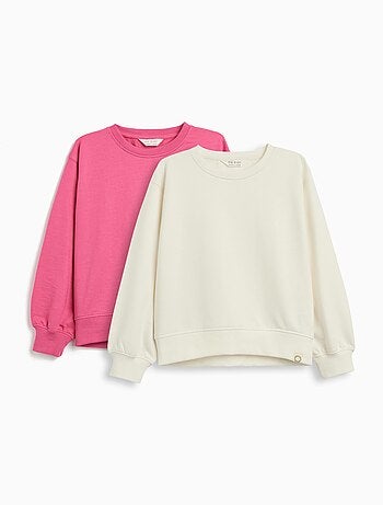 Lot de 2 sweats en peluche, MO Fashion