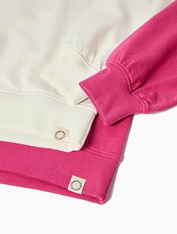 Lot de 2 sweats en peluche, MO Fashion