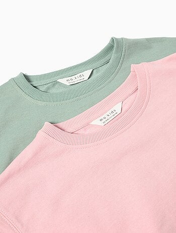 Lot de 2 sweats en peluche, MO Fashion