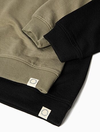 Lot de 2 sweats en peluche, MO Fashion