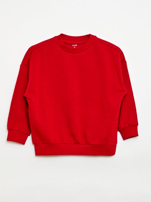 Lot de 2 sweats french terry en coton - Kiabi