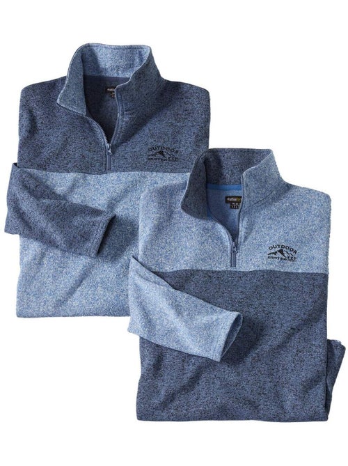 Lot de 2 sweats molleton atlas® - atlas for men - Kiabi Lot de 2 sweats molleton atlas® - atlas for men - Kiabi