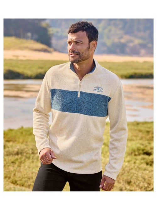 Lot de 2 Sweats Molleton Bicolores   - ATLAS FOR MEN - Kiabi