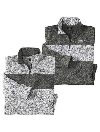 Lot De 2 Sweats Molleton Rocheuses - ATLAS FOR MEN