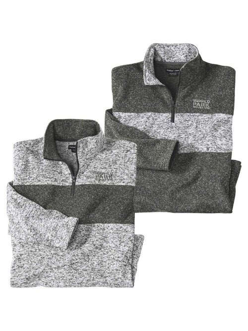 Lot De 2 Sweats Molleton Rocheuses - ATLAS FOR MEN - Kiabi