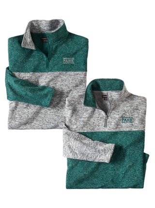 Lot de 2 Sweats Molleton Wild Park   - ATLAS FOR MEN