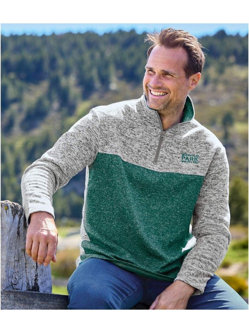 Lot de 2 Sweats Molleton Wild Park   - ATLAS FOR MEN - Kiabi