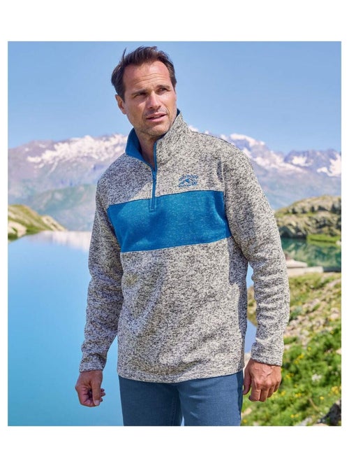 Lot de 2 Sweats Molleton Zippés Outdoor Winter   - ATLAS FOR MEN - Kiabi