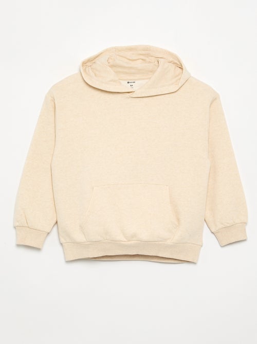 Lot de 2 sweats unis à capuche - Kiabi