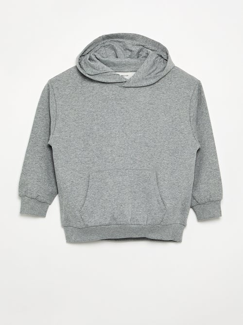 Lot de 2 sweats unis à capuche - Kiabi