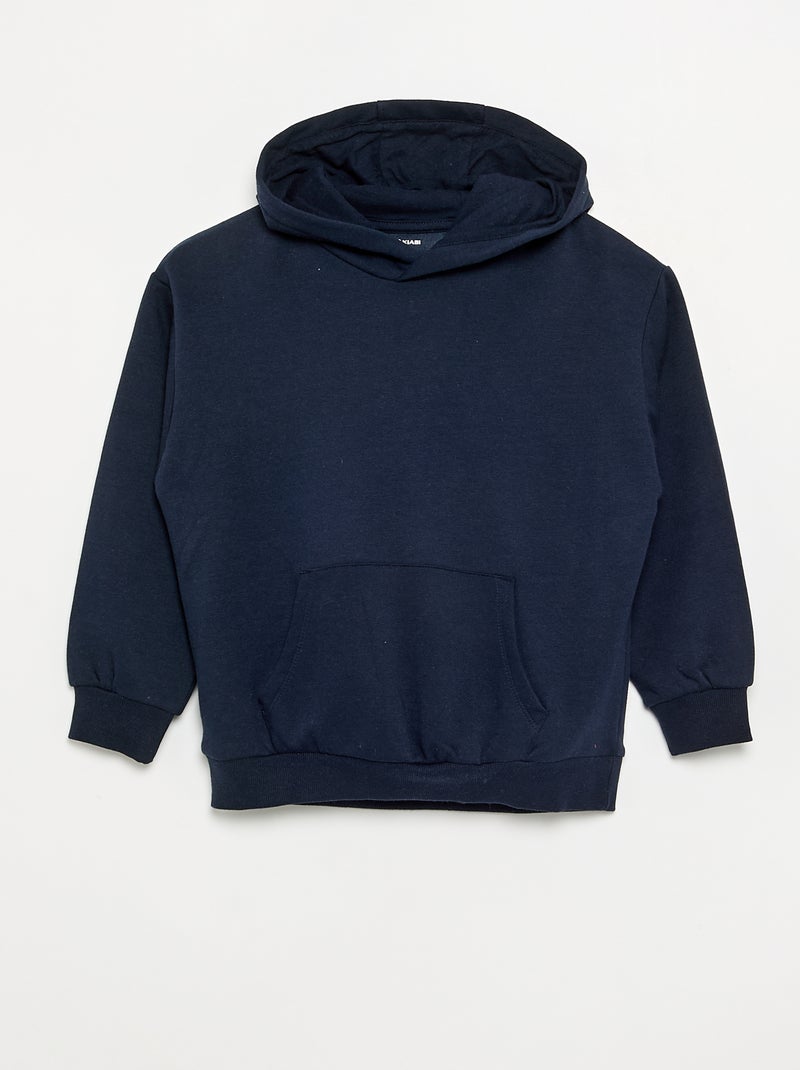 Lot de 2 sweats unis à capuche Gris - Kiabi