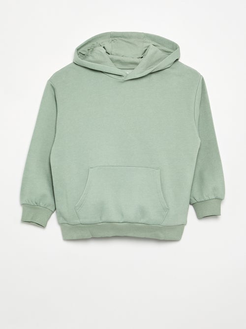 Lot de 2 sweats unis à capuche - Kiabi
