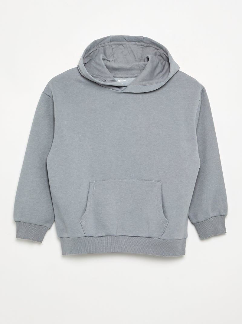 Lot de 2 sweats unis à capuche Vert - Kiabi