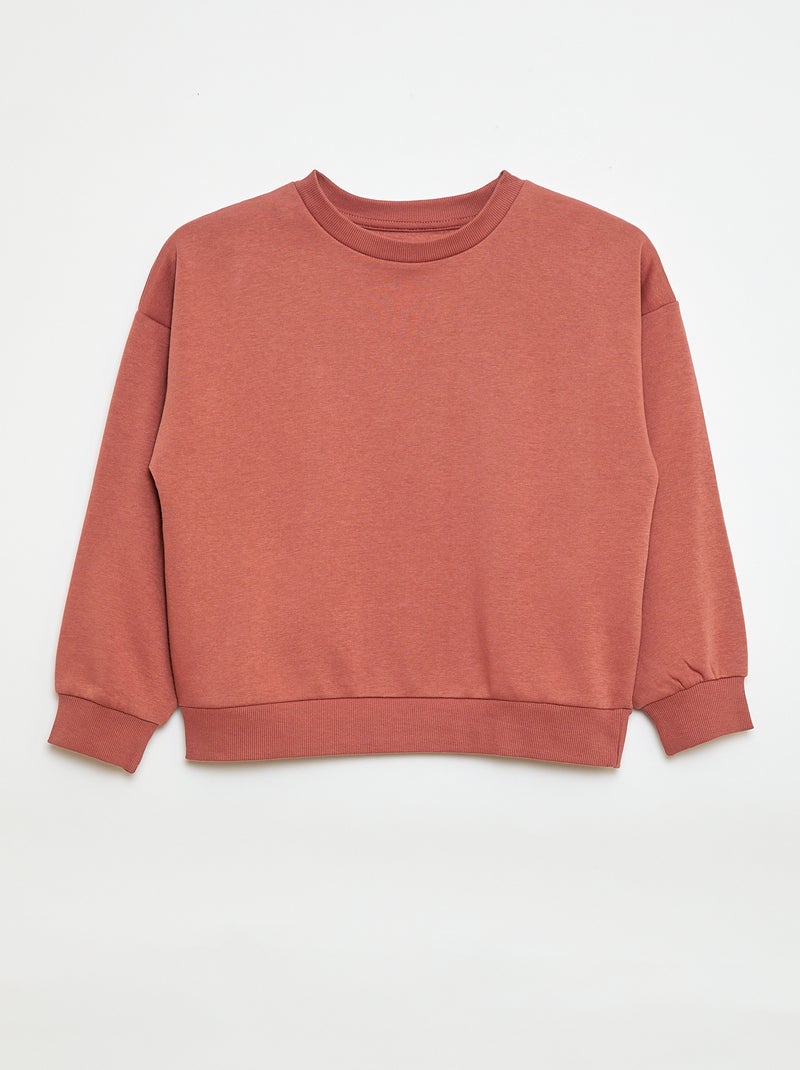 Lot de 2 sweats unis en molleton Bleu - Kiabi