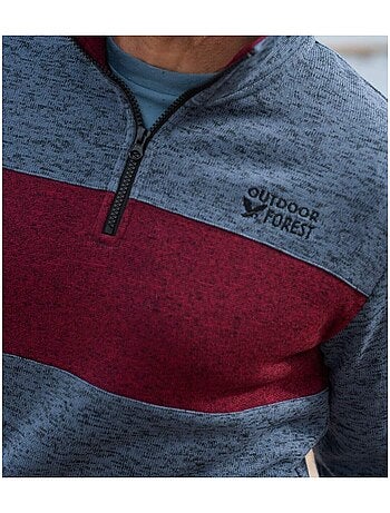 Lot de 2 Sweats Zippés en Molleton Chiné - ATLAS FOR MEN