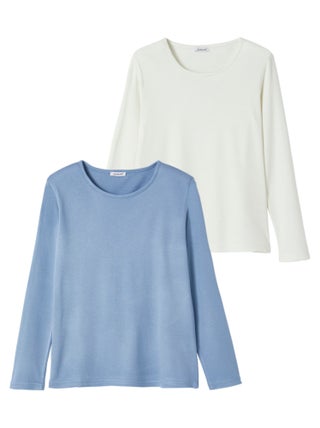 Lot de 2 t-shirt col montant - Damart