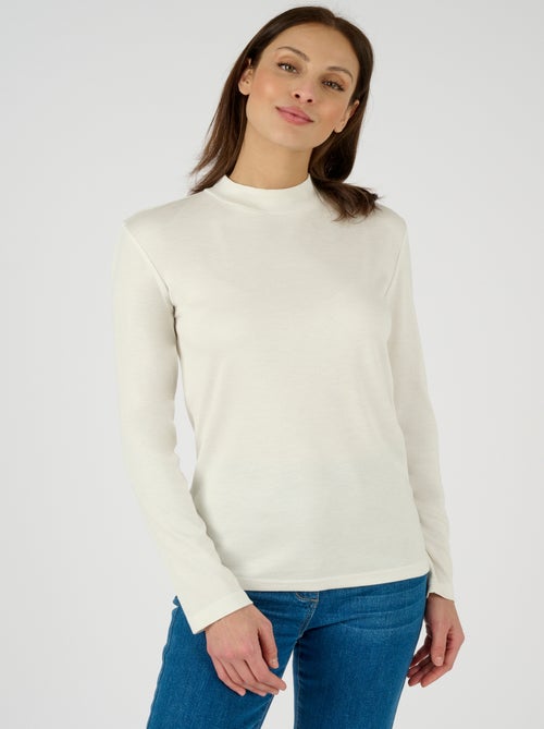 Lot de 2 t-shirt col montant - Damart - Kiabi