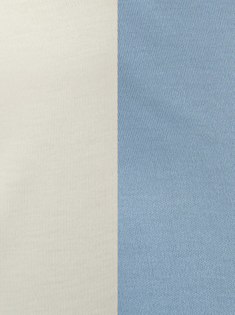 Lot de 2 t-shirt col montant - Damart Bleu Ecru - Kiabi