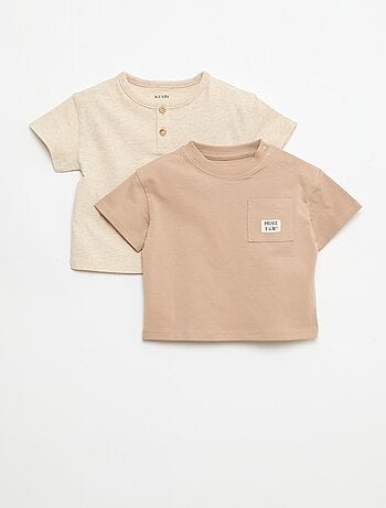 Lot de 2 T-shirts à manches courtes