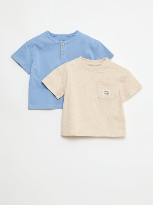 Lot de 2 T-shirts à manches courtes - Kiabi
