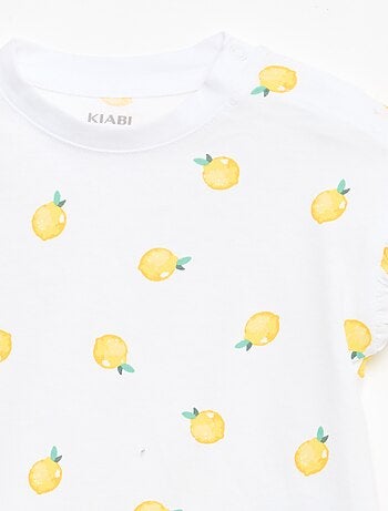 Lot de 2 T-shirts à manches courtes en jersey de coton